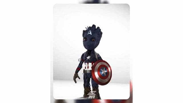 当小格鲁特穿上超级英雄们的战袍是什么模样?