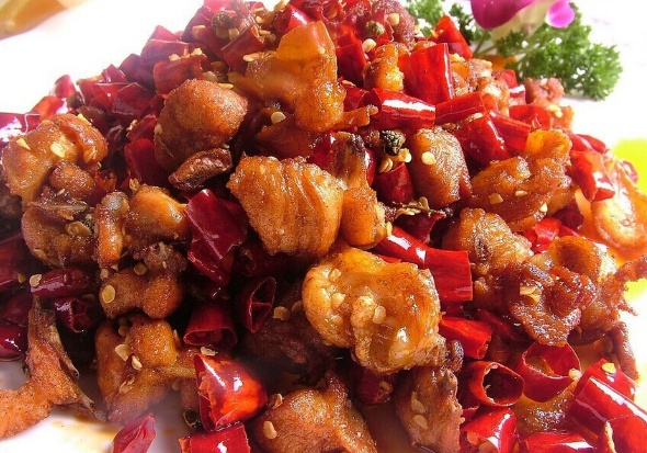 正宗辣子鸡闻着就流口水辣的满头大汗还叫好一学就会