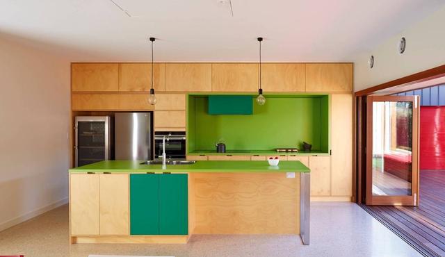 清新绿色的厨房设计欣赏