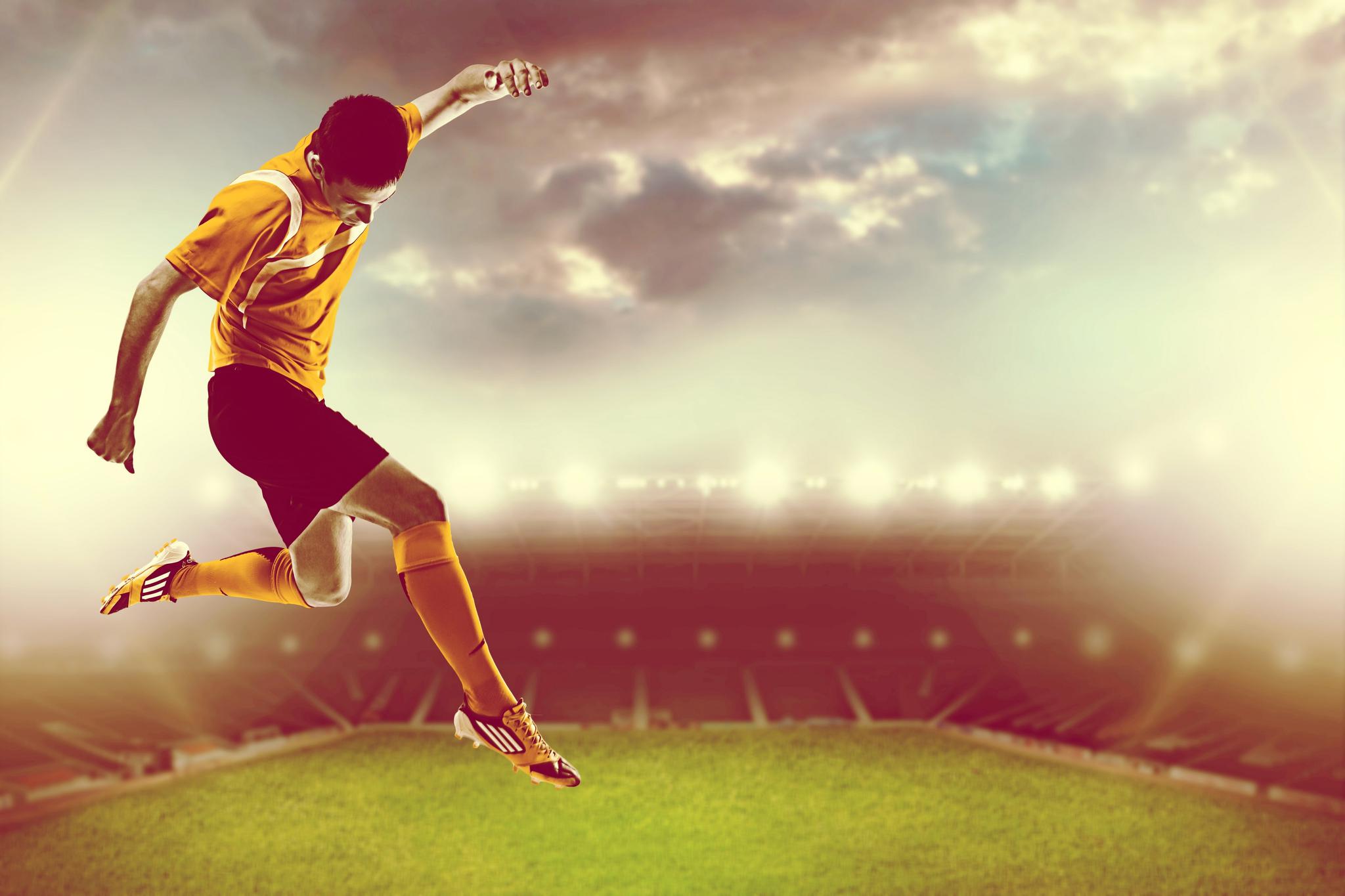 超清4K足球比赛实拍片段