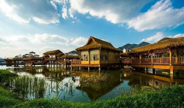 南白镇民主新农村桃源人家,梦里家园.