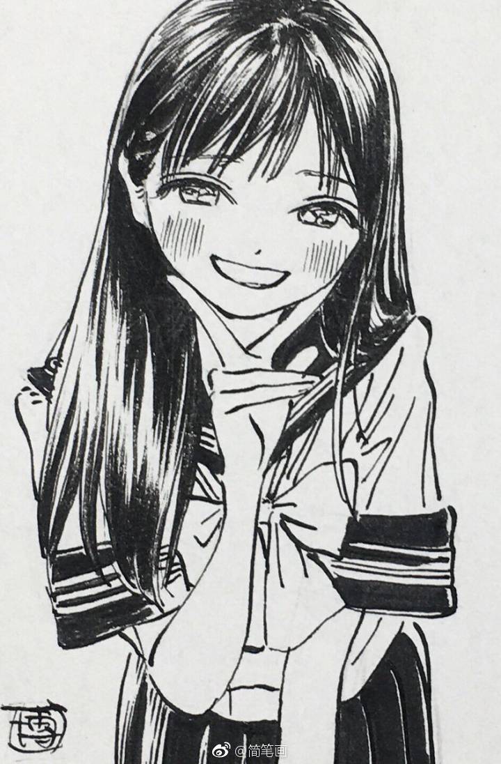 手绘日系小姐姐太可爱了吧bysiiteiebahiro