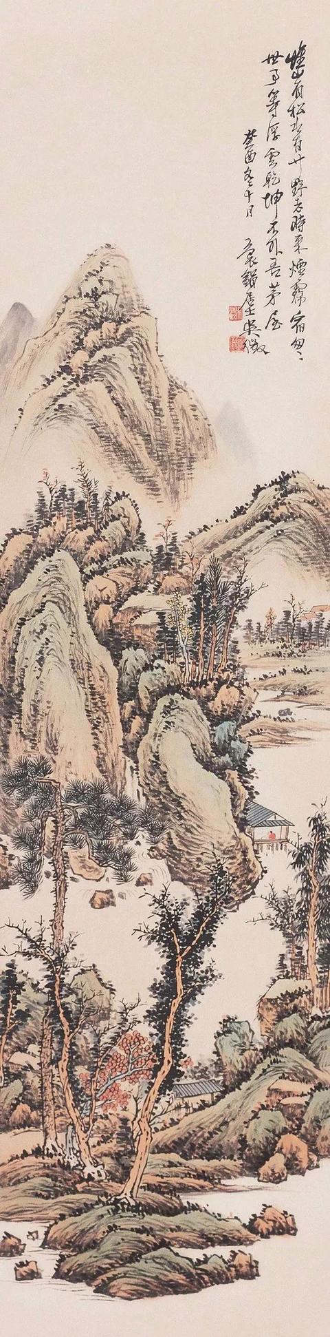 海派巨擘|吴待秋山水,花鸟,人物作品合辑