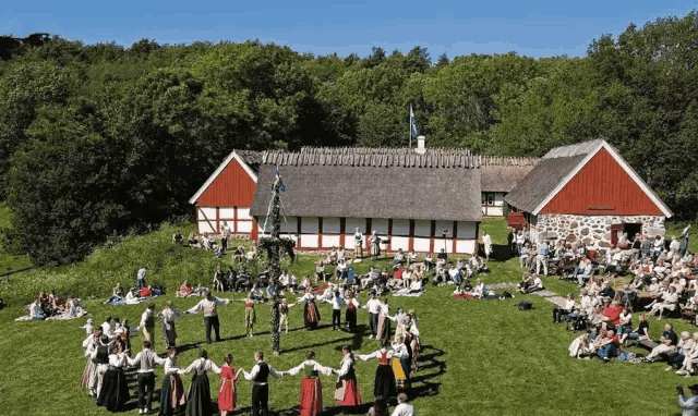 仲夏节, 在鲜花与漫长白昼中的狂欢|瑞典|白昼|丹麦_新浪新闻