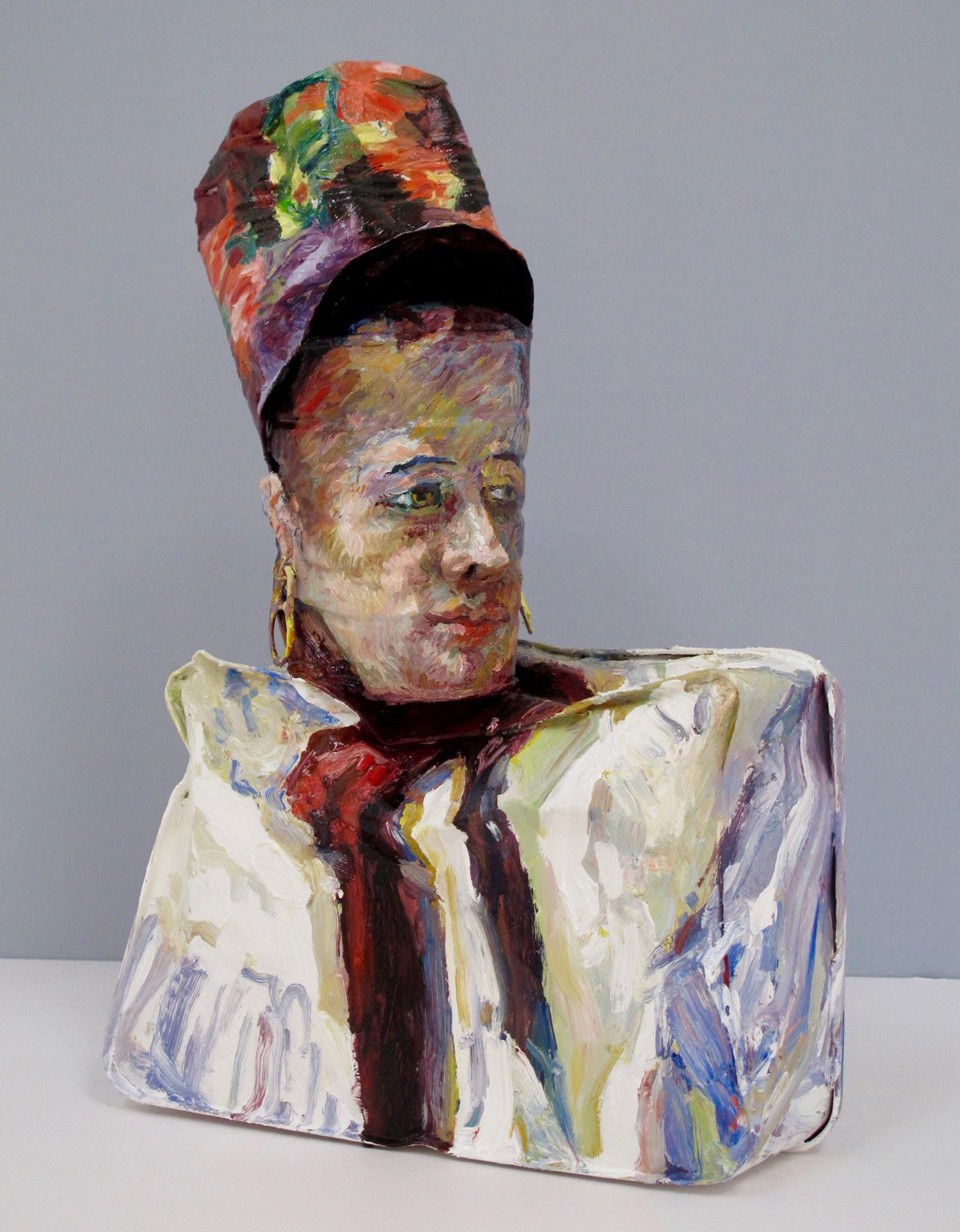 艺术家 allan rubin 在铁皮罐头上的绘画艺术品