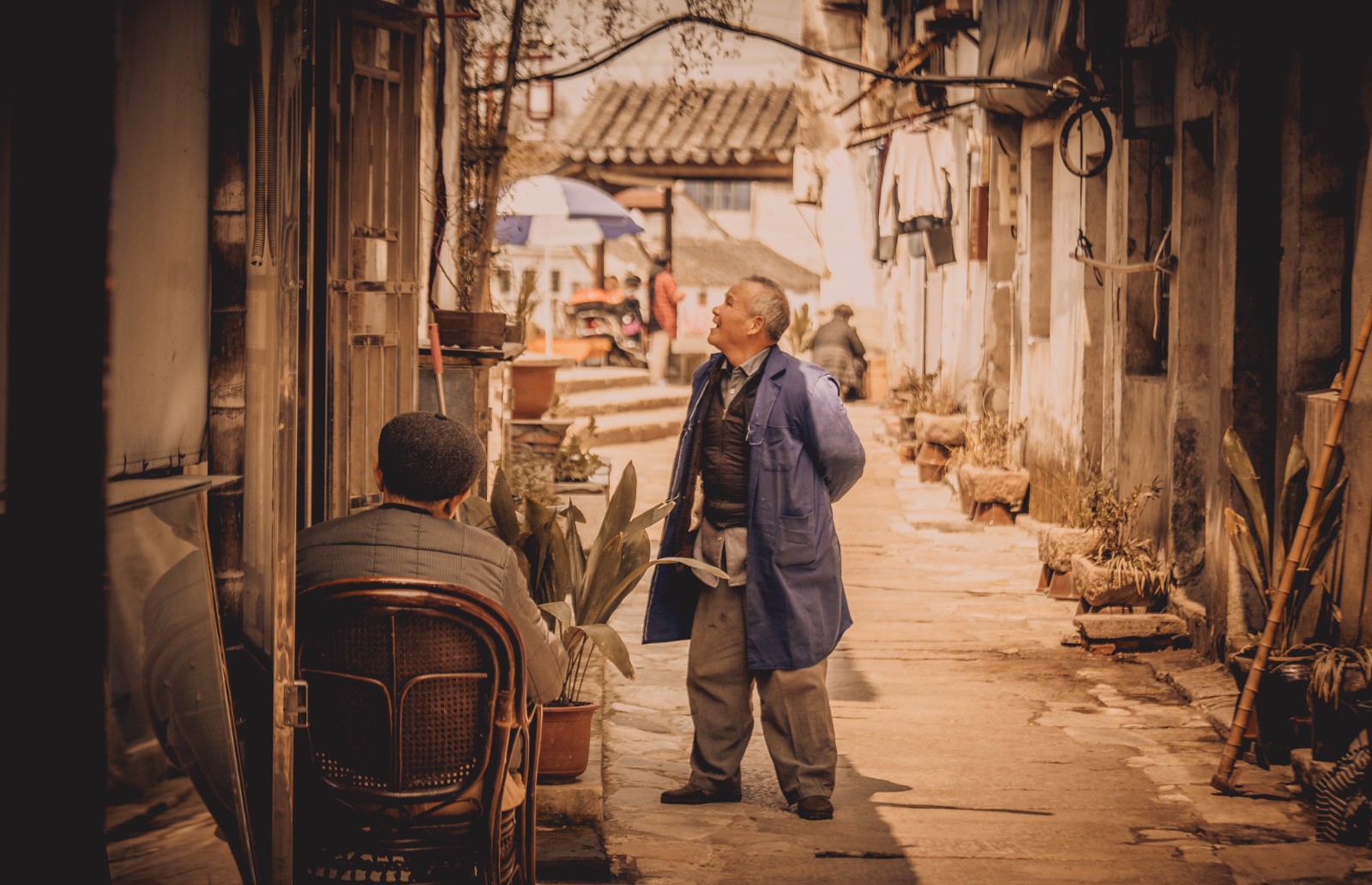 宜兴丁山古南街老街上的日常