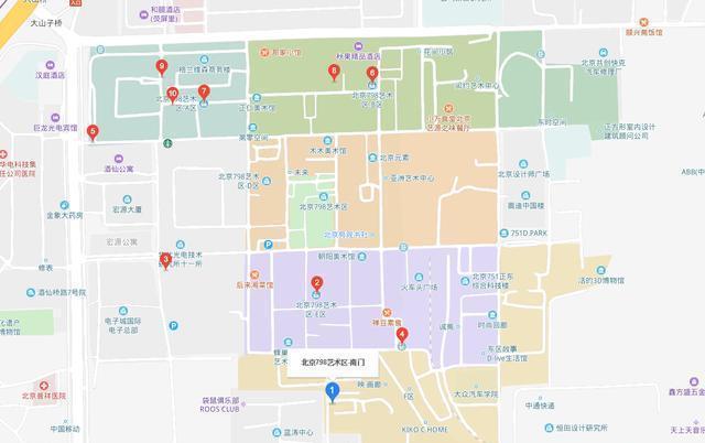 北京751艺术区地图图片
