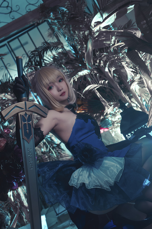 美丽小姐姐cosplayfatestaynight古不列颠传说中的亚瑟王