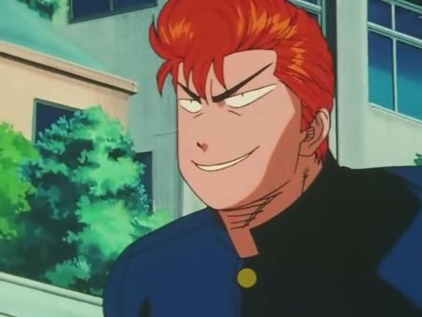 灌篮高手中每次水户洋平等惹樱木花道生气后,樱木花道都是用头撞击