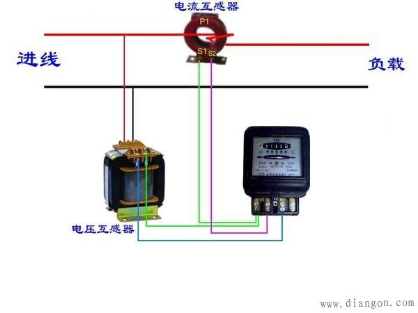电流表与互感器接线图图片