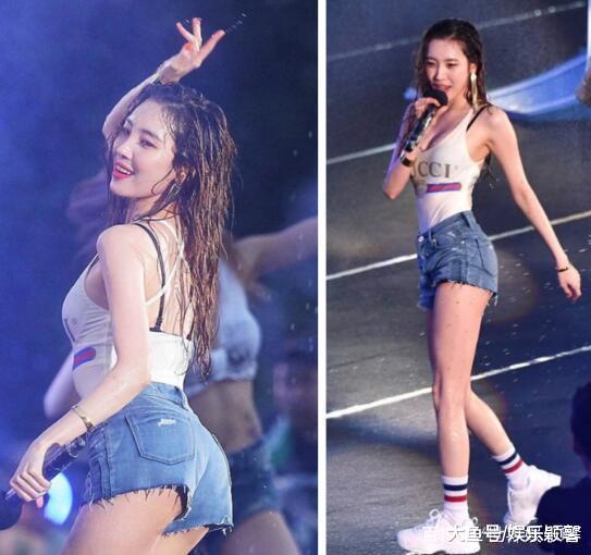 泳衣外穿是今年夏天的新潮流 韩国宣美秀身材!