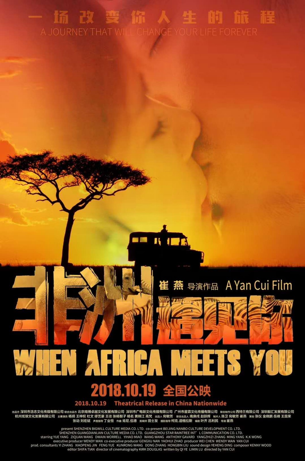 聚焦反盗猎题材的电影《非洲遇见你》于今日开启全国公映