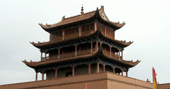 老照片,1910年的甘肃省嘉峪关,当年的沧桑历史的痕迹