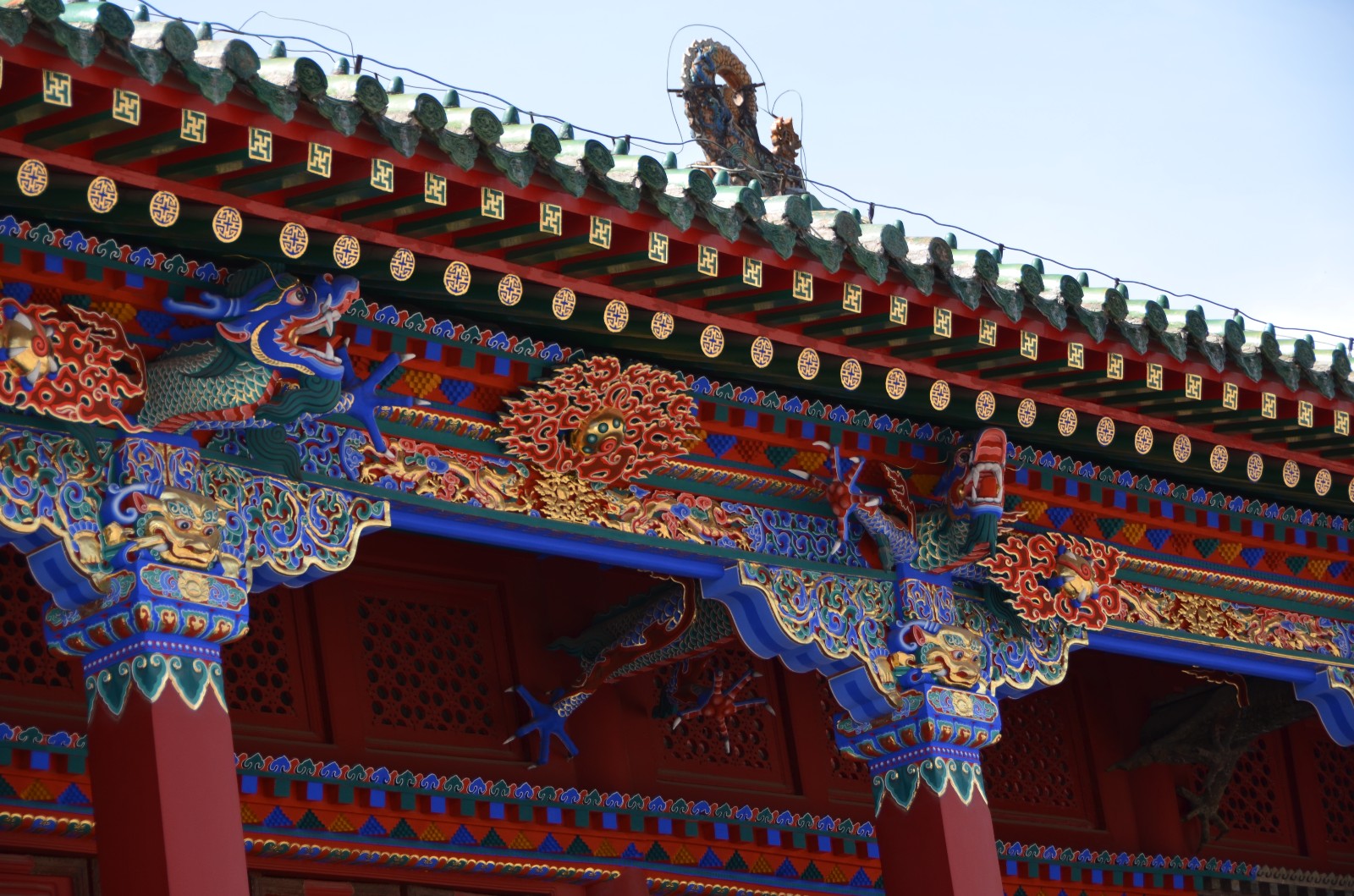 清沈阳故宫的屋檐也非常有特色拍于沈阳故宫