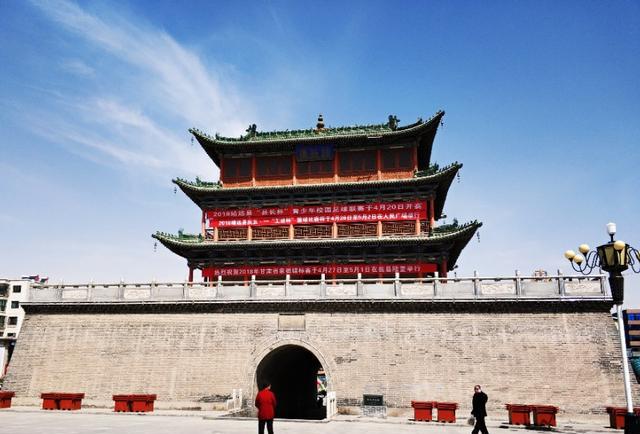 具有悠久历史的白银市靖远县钟鼓楼