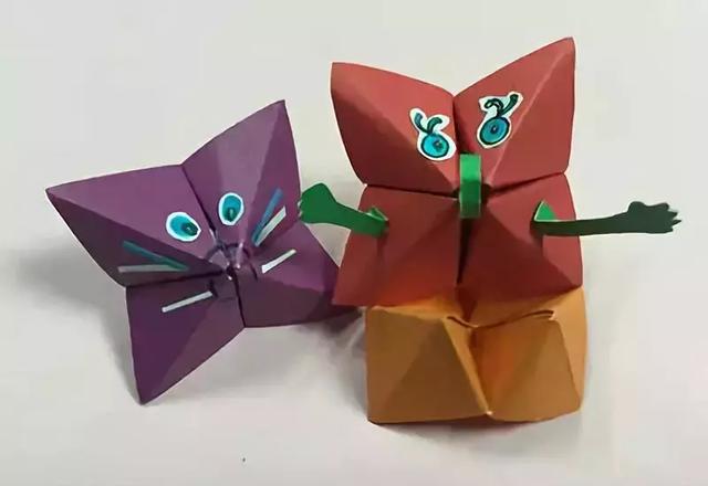 童年最经典的手工折纸东南西北新玩法一秒钟打动孩子