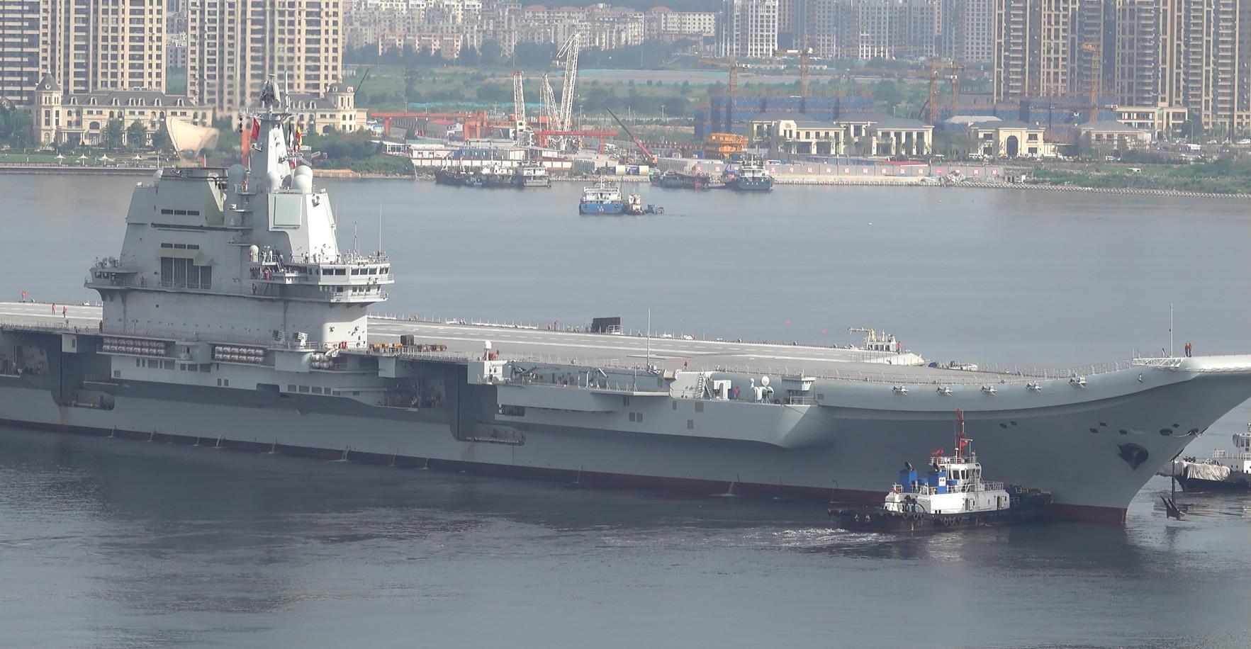 002国产航母8月26日上午离港开始第二次试航!