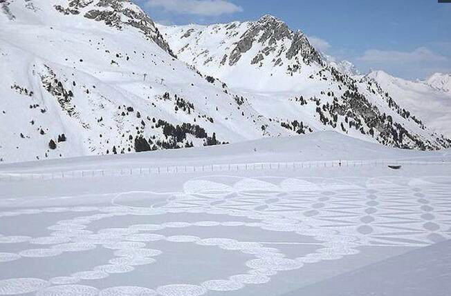 雪地里的神秘图案