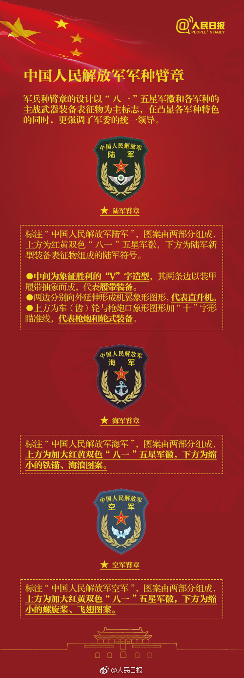 长知识56种解放军佩戴的臂章你都认识吗