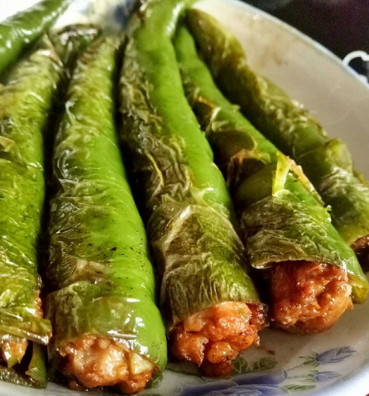 手把手教你做青椒酿肉,简单易学,过年必不可少的一道家常硬菜