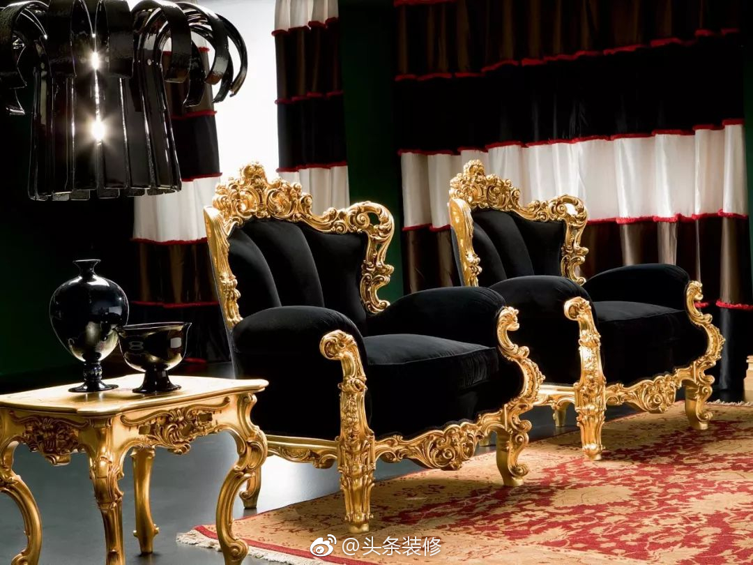 古典华丽的家具,将巴洛克风格演绎到了极致