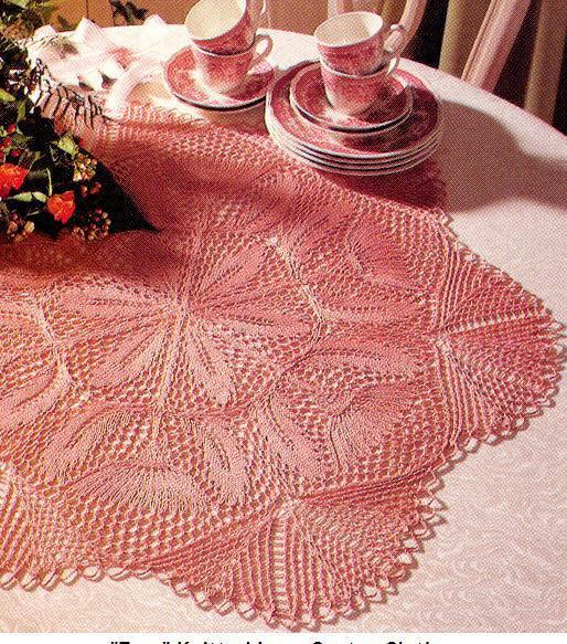 漂亮的编织台布和桌垫,织一个算你厉害