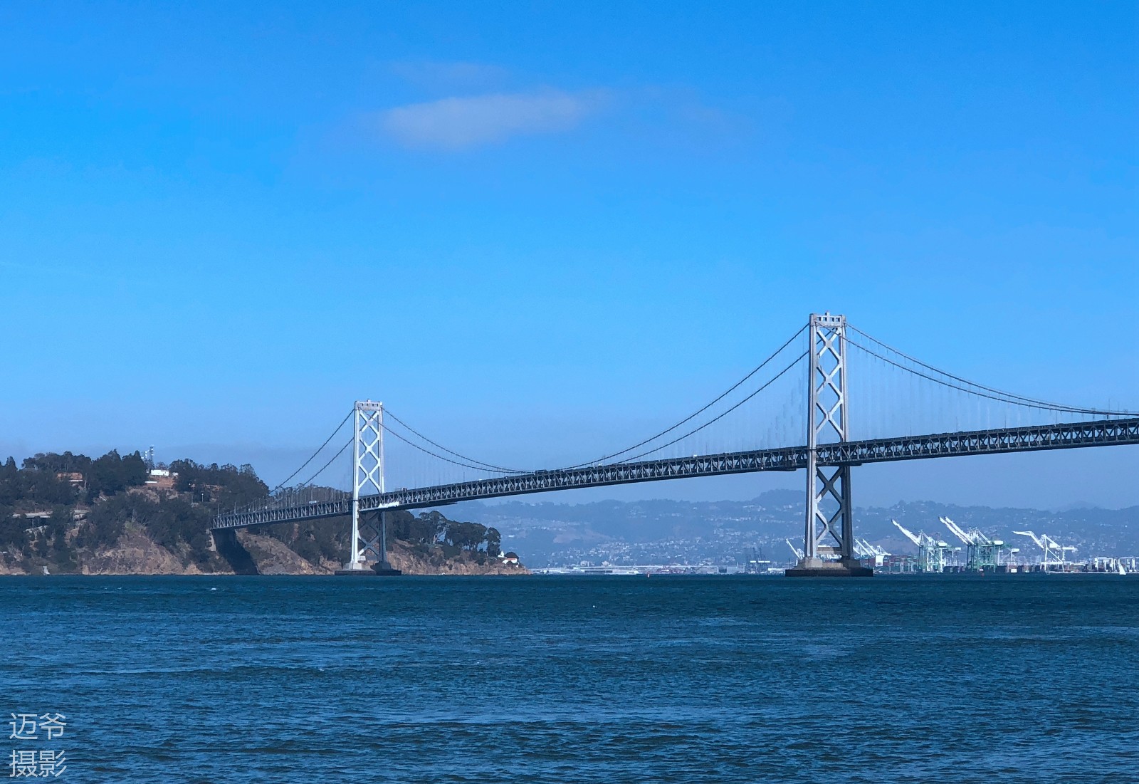 连接旧金山和奥克兰的海湾大桥【原创手机摄影】