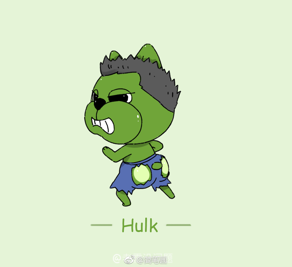 简笔画汪星人复仇者联盟投稿