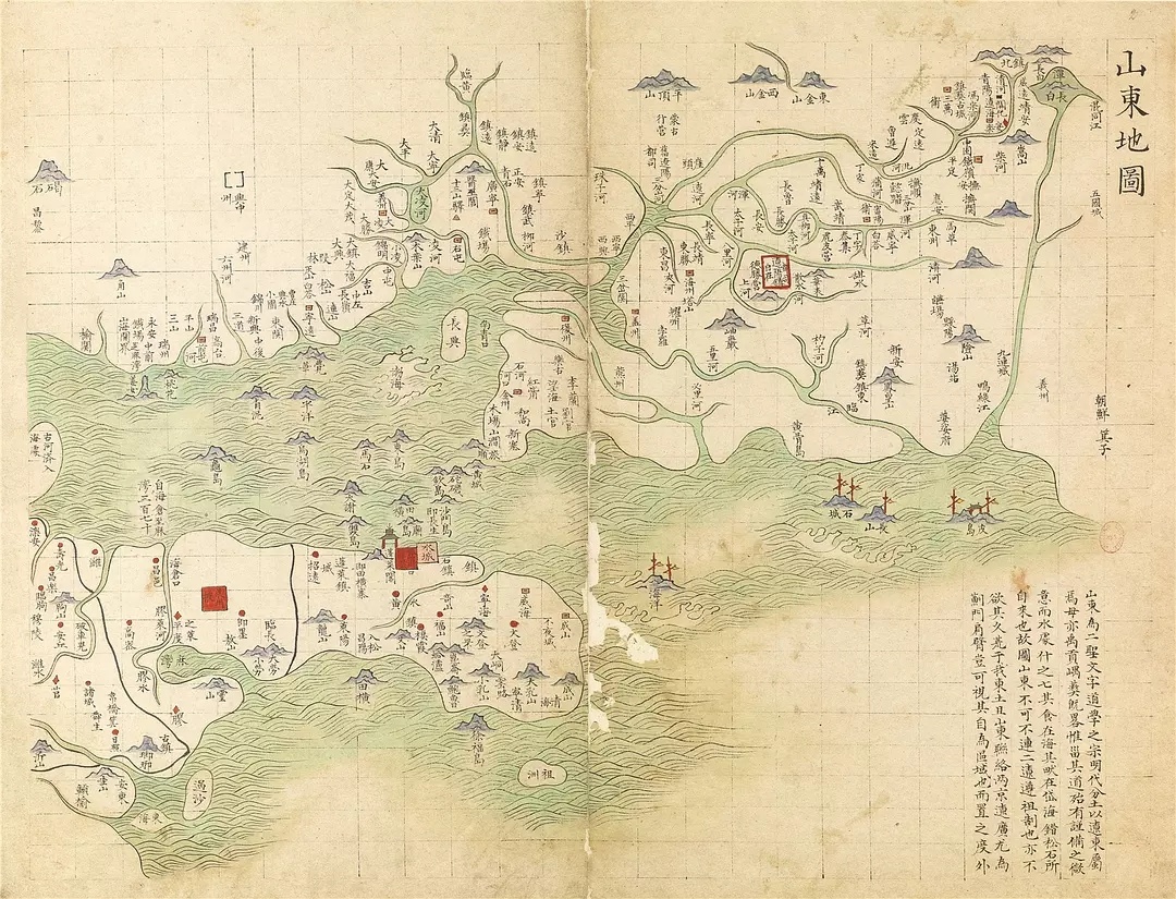 明代中国地图集 收集最爱的明代地图 青绿山水般的配色和小山小城们总|地图集|地图|小城|山水|找自己_新浪新闻