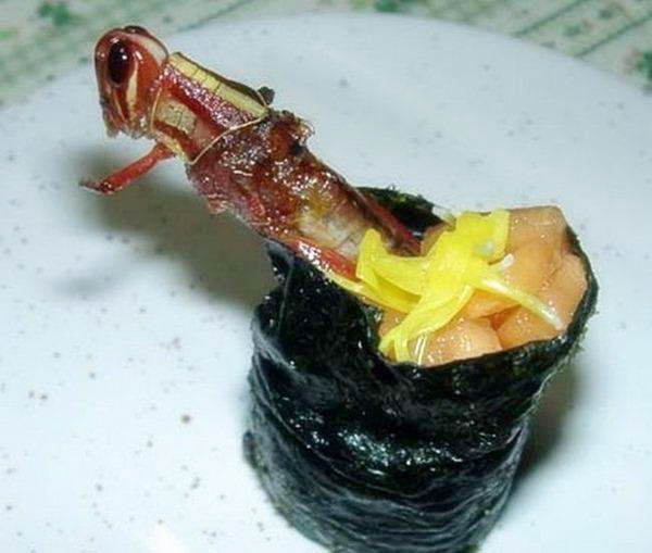 日本寿司界的奇葩昆虫寿司,酥脆爽口,我认怂你敢吃吗