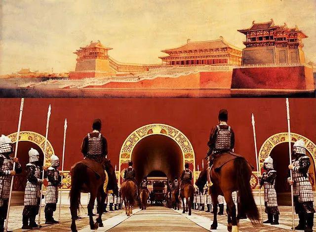 此时吐蕃联军"弥漫数十里,已自司竹园渡渭",面对危局,唐代宗慌忙逃出