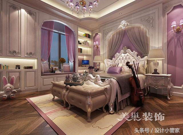 打造奢华与唯美的浪漫豪宅空间————女孩公主房郑州龙之梦260平