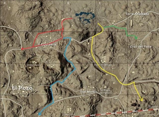 绝地求生大逃杀四排打野世外桃源米拉玛北部绿洲发育攻略