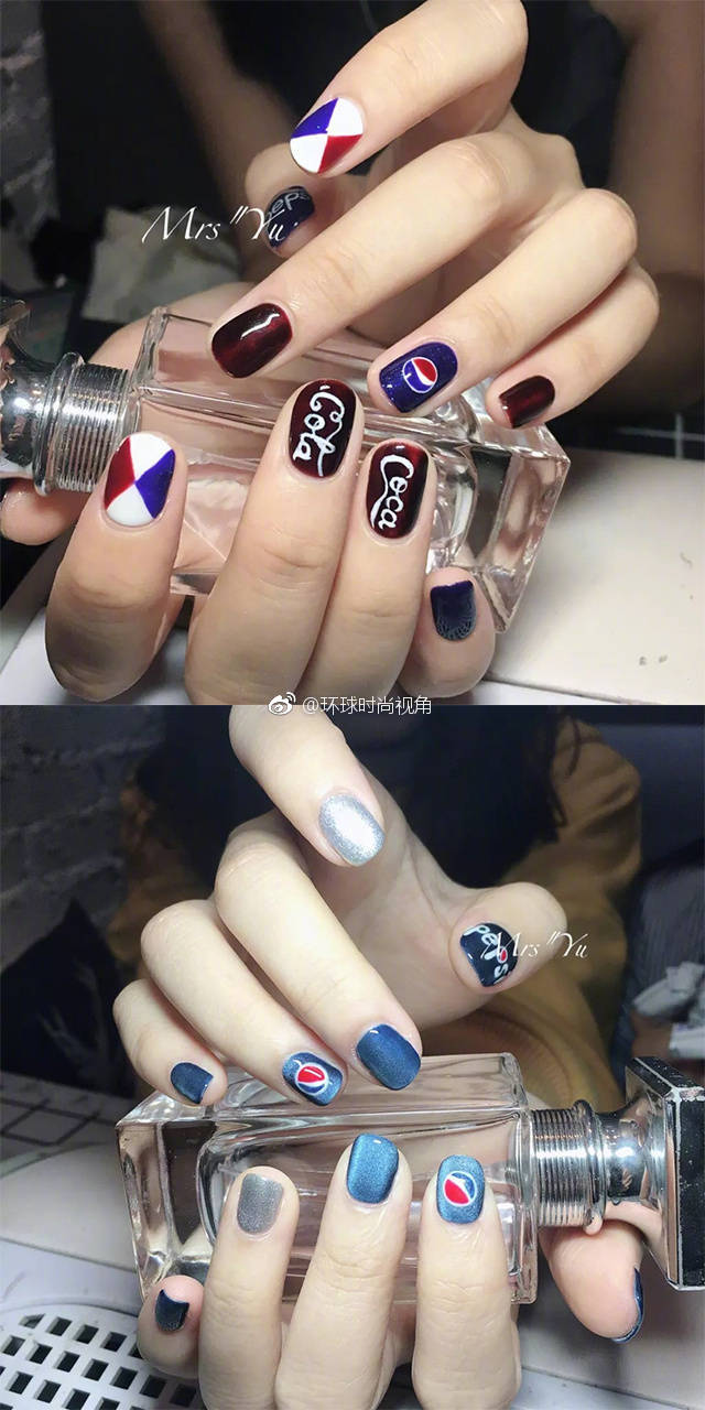 最近超火的可乐美甲,必须试一下