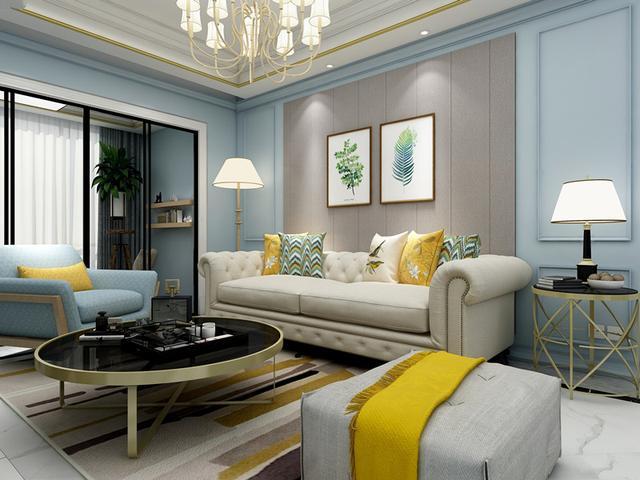 三室两厅简欧装修风格,不喜欢黑白灰的颜色控们接招吧!