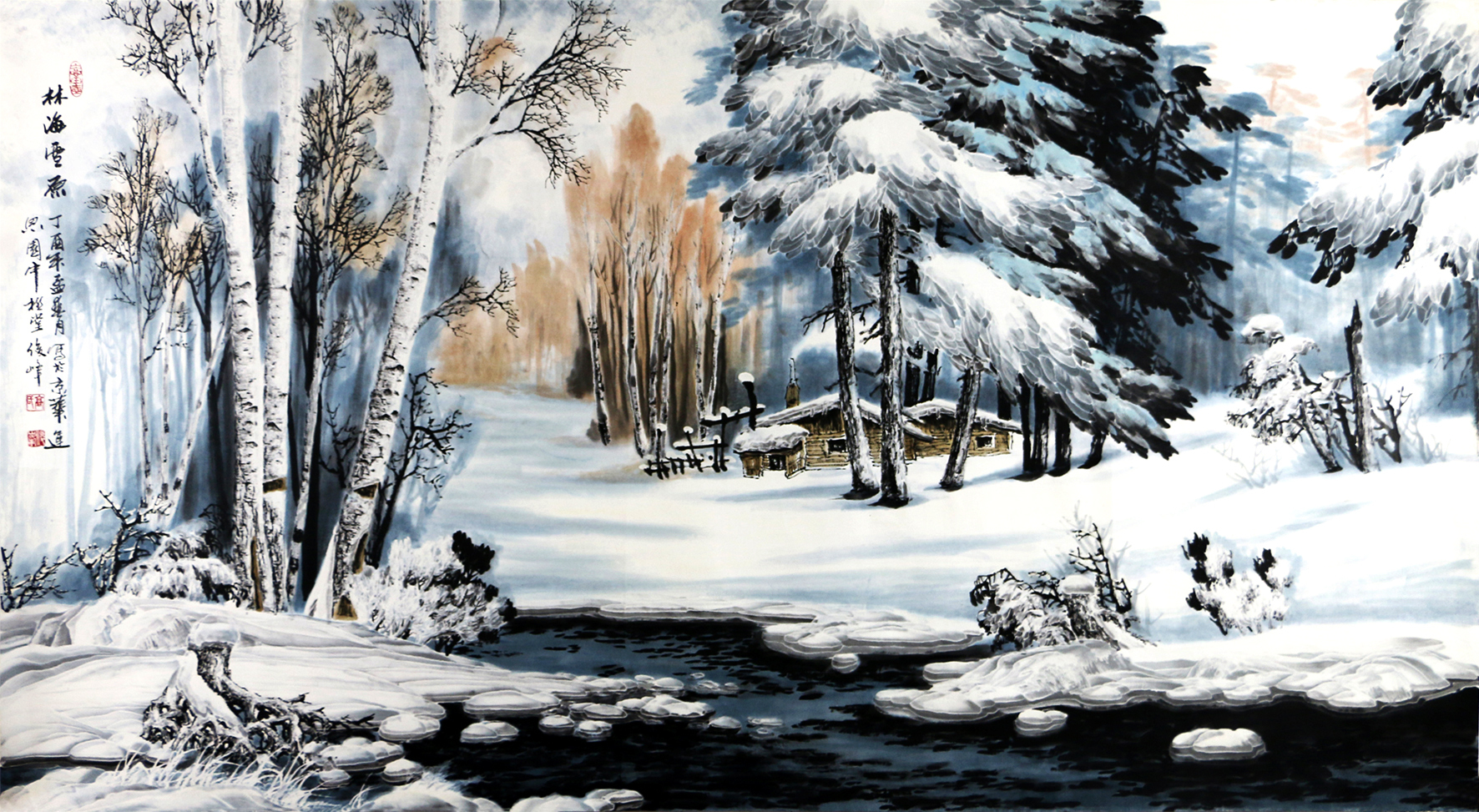 知名冰雪画家高俊峰艺术作品鉴赏