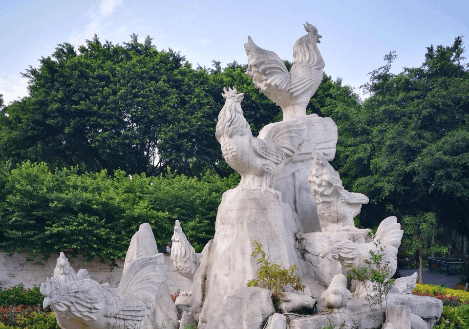 福州十大人气公园之一, 人工瀑布曾是福建省内最大|金鸡山公园|人工