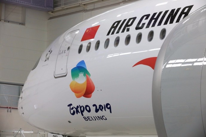 说国航涂装丑的看了这架空客a350世园会彩绘涂装后哭了