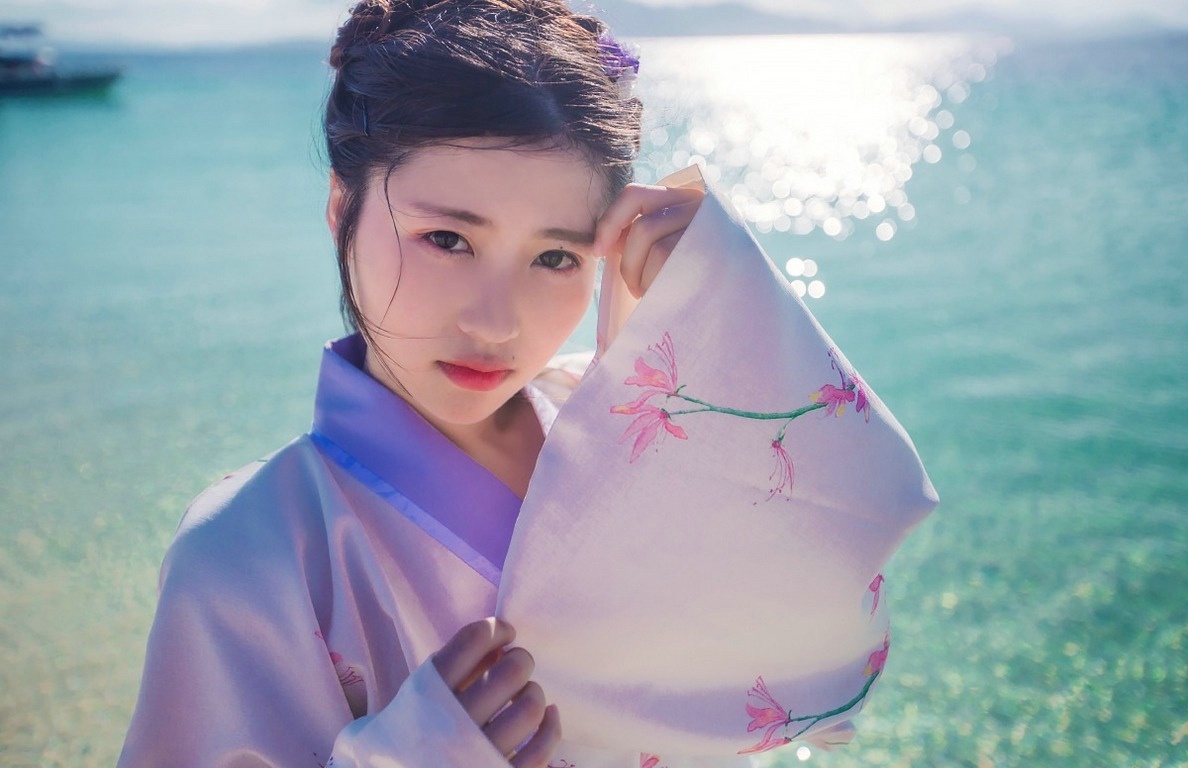 镜花水月的古装美女海边唯美写真集微相册微博摄影