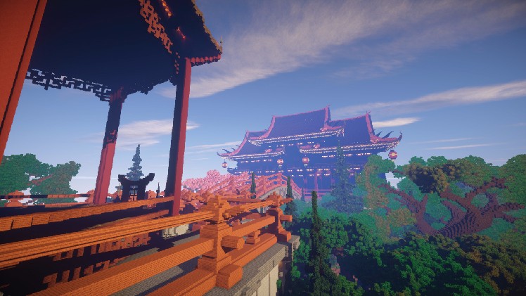 《我的世界》建筑欣赏 超美的东方园林