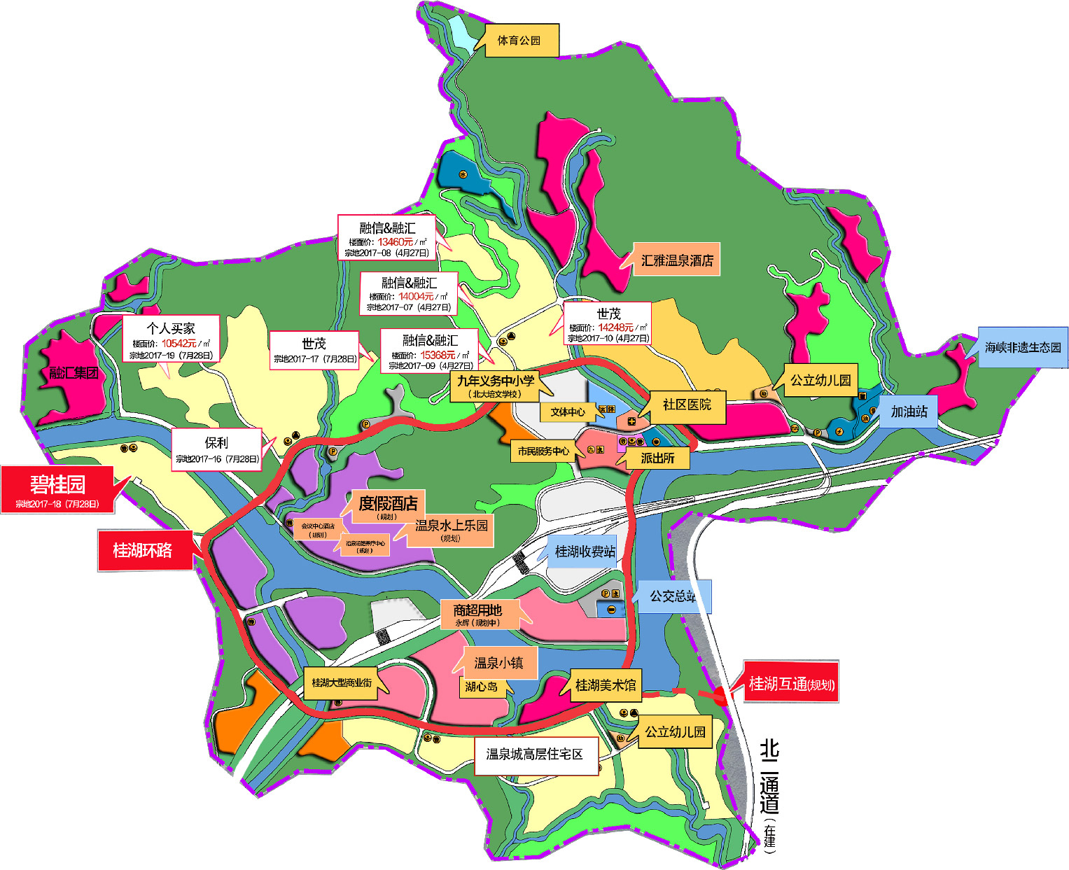 《福州市"中国温泉之都"发展建设总体规划》,桂湖板块被定为集都市