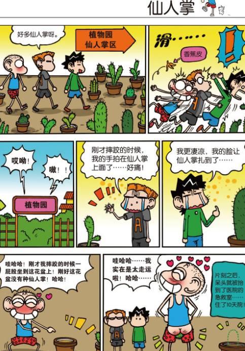 爆笑校园:呆头他们掉进仙人掌里
