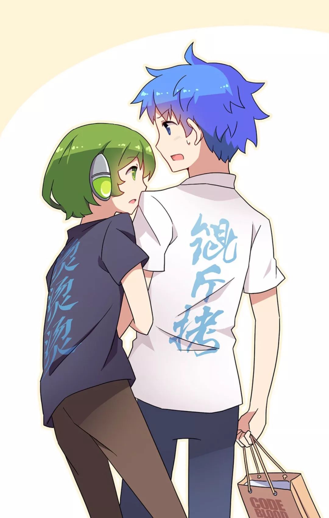 本期壁纸为小绿和小蓝