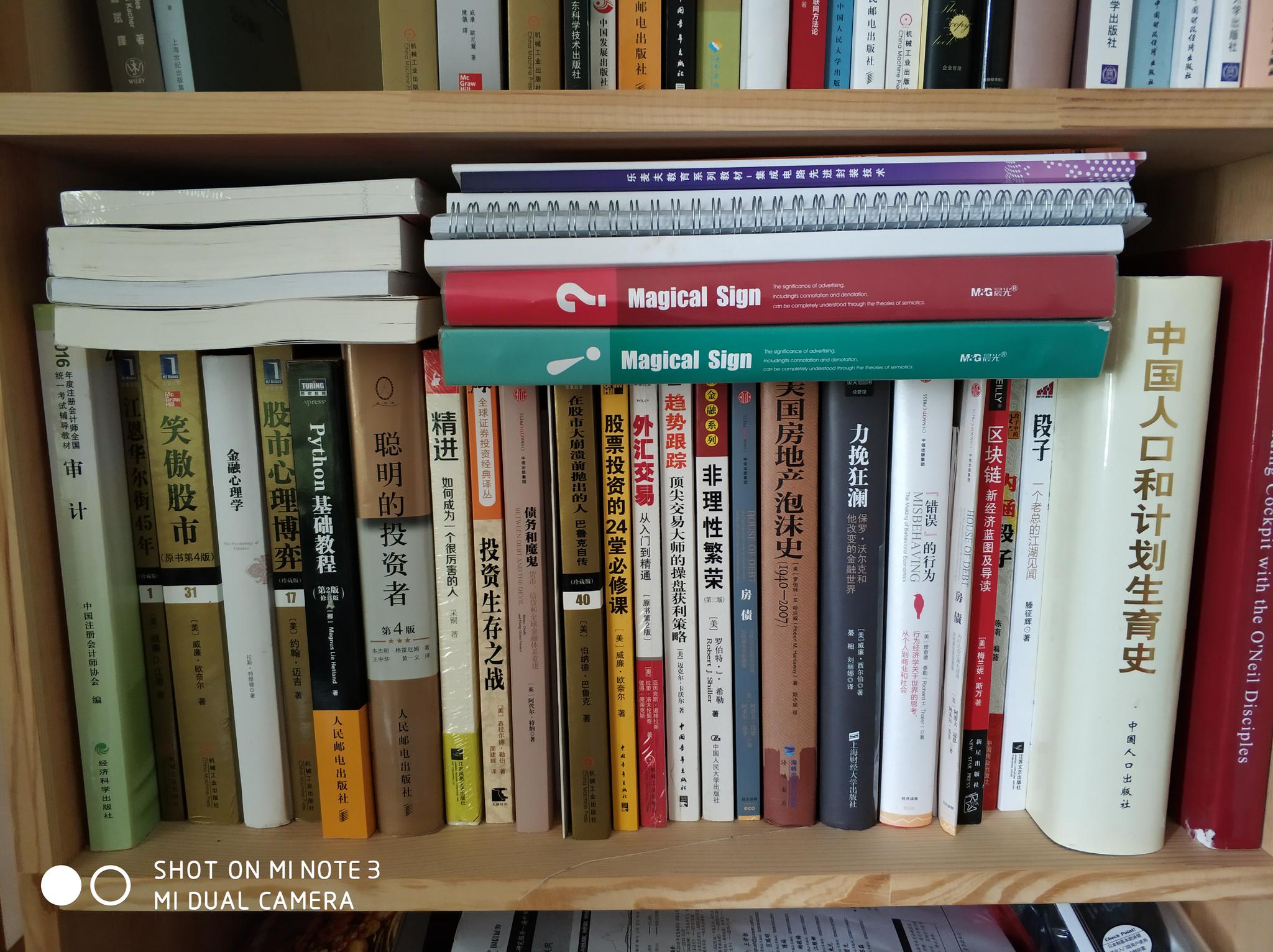 有朋友一直催着我列书单,我把家里三个书柜的书拍了一部分