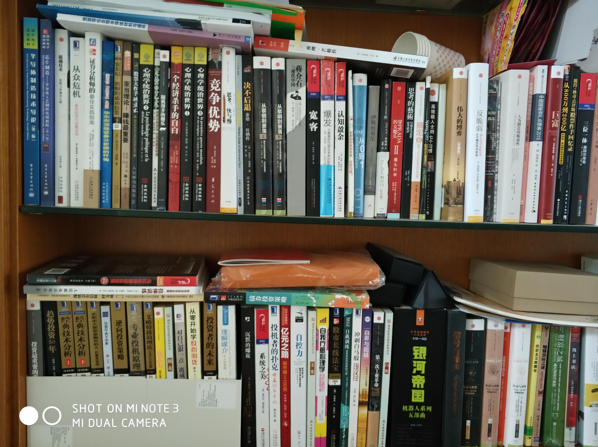 有朋友一直催着我列书单,我把家里三个书柜的书拍了一部分