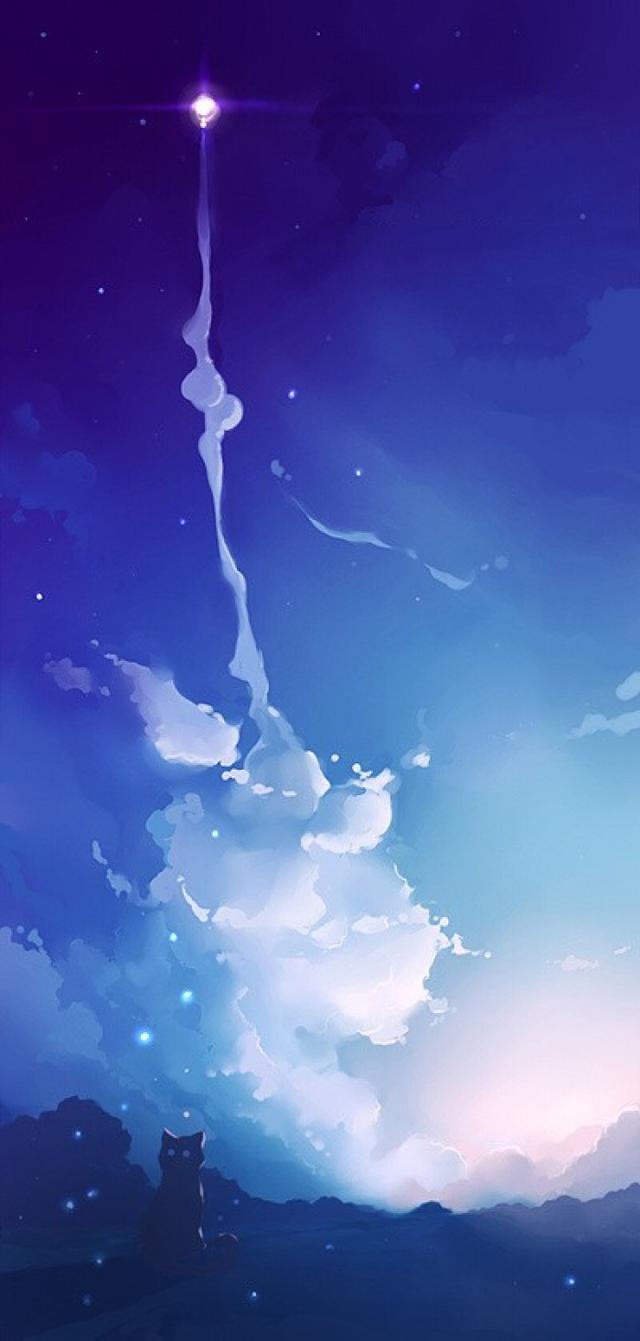 唯美意境聊天背景壁纸插画有没有一种美让你曾如此留恋呢