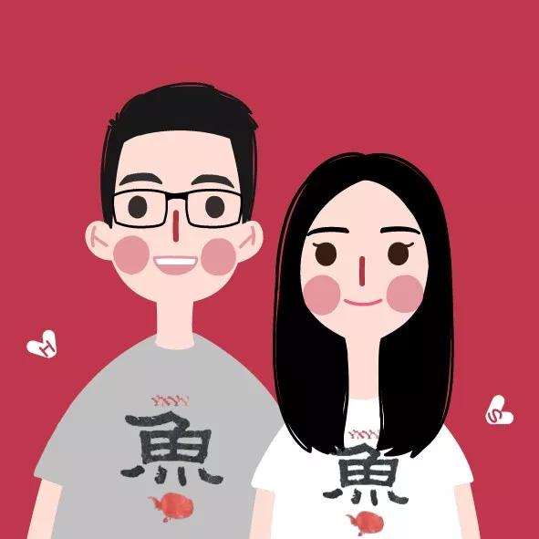 微信头像,卡通设计,主打情侣,家人和婚礼