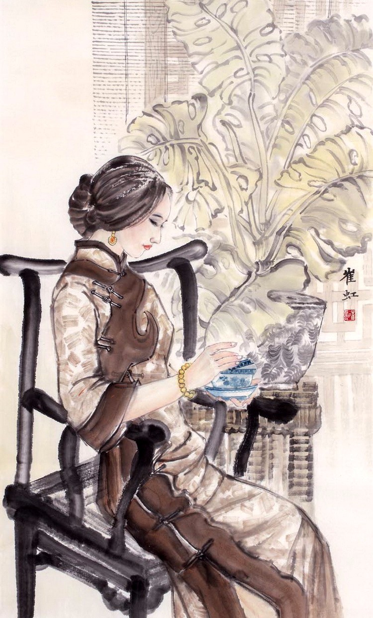 描绘平凡人物生活,传递时代审美信息——崔虹国画艺术