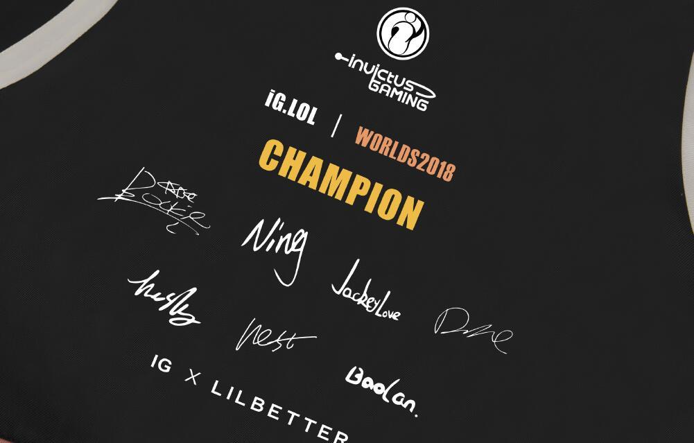 ig夺冠纪念服出炉,背后签名真实,网友:阿水的让人害怕