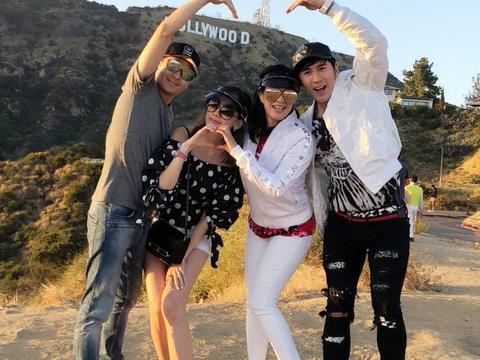 钟丽缇和林志颖两家组队出游,他们真的不要太幸福好吗?